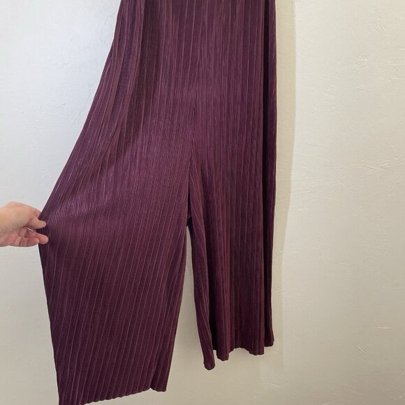 Anthropologie Floreat Willow Sleep Pajamas Pleated Cami Jumpsuit Sz XS - Picture 4 of 10